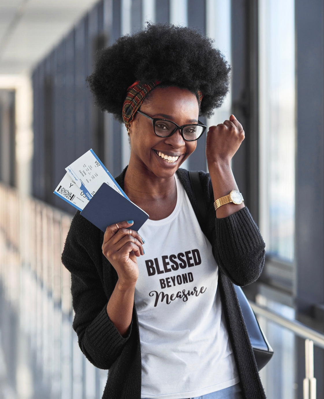 White Blessed Beyond Measure T-Shirt